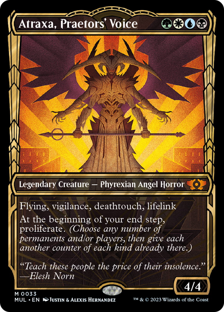 Atraxa, Praetors' Voice (Halo Foil) [Multiverse Legends] | Good Games Cannington