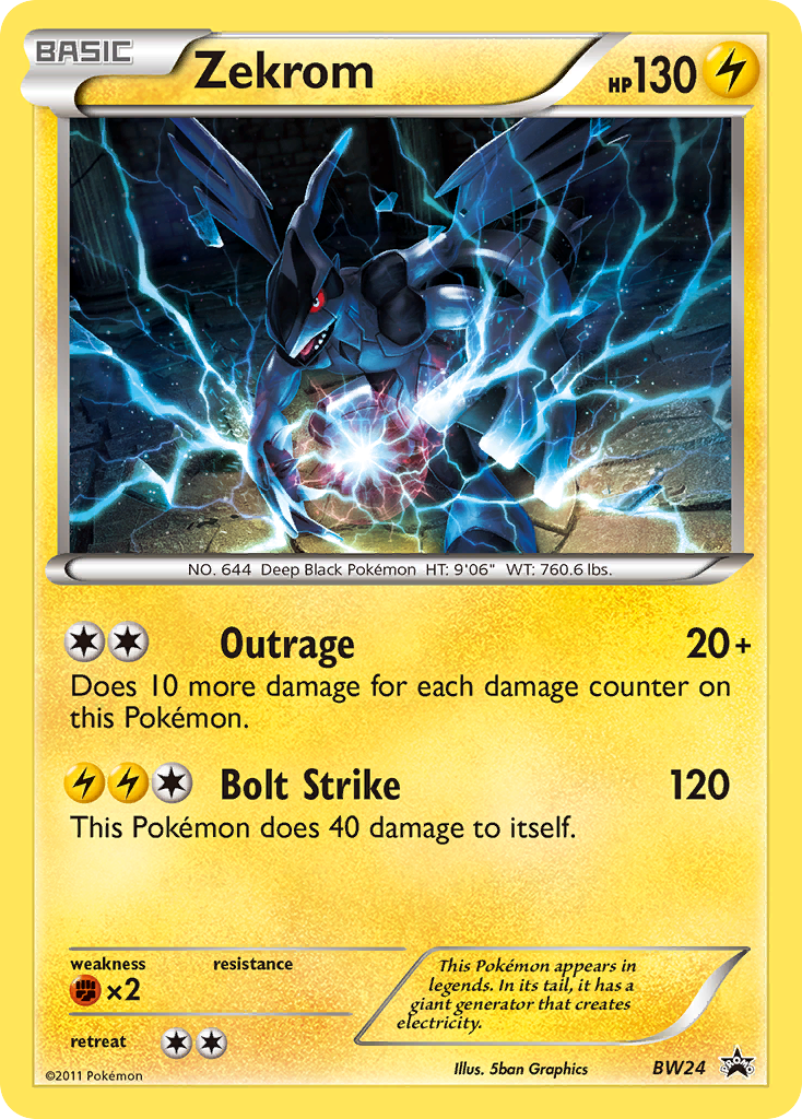 Zekrom (BW24) [Black & White: Black Star Promos] | Good Games Cannington