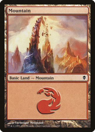 Mountain (244a) [Zendikar] | Good Games Cannington