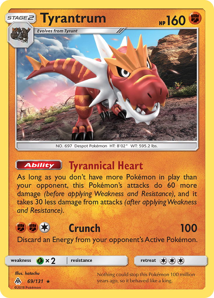 Tyrantrum (69/131) [Sun & Moon: Forbidden Light] | Good Games Cannington