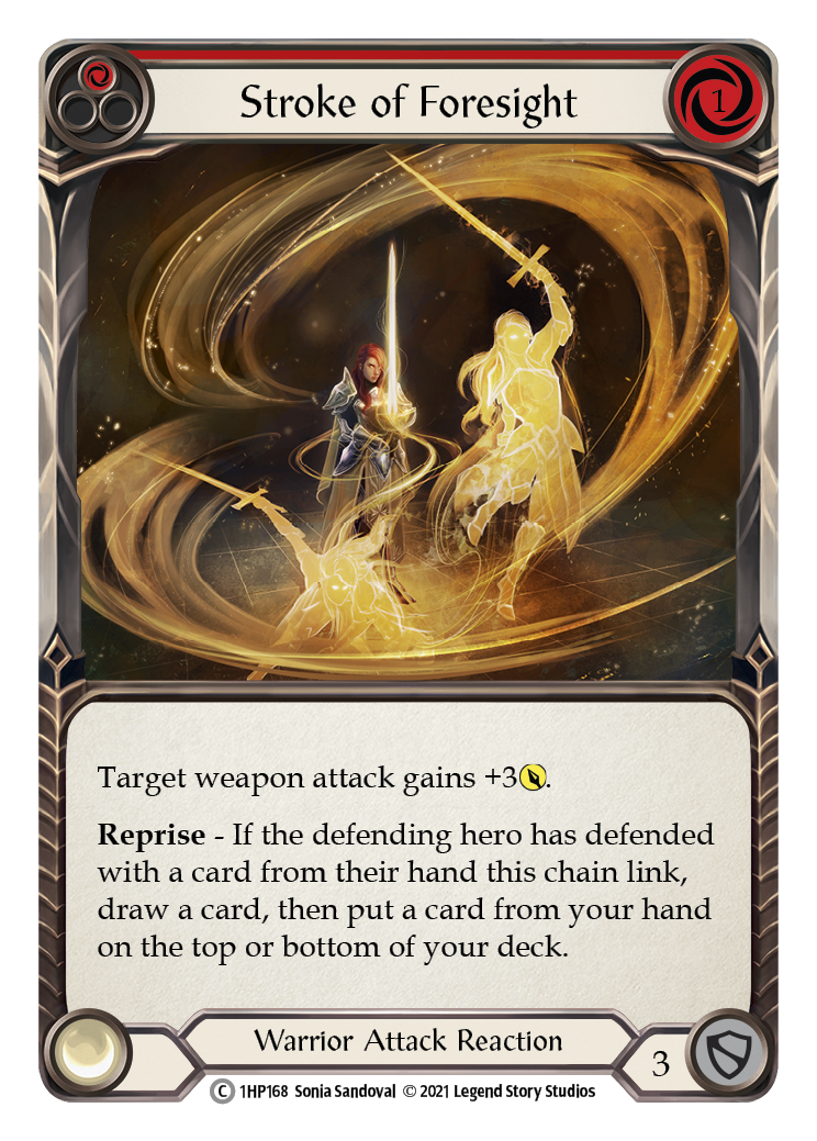 Stroke of Foresight (Red) [1HP168] | Good Games Cannington