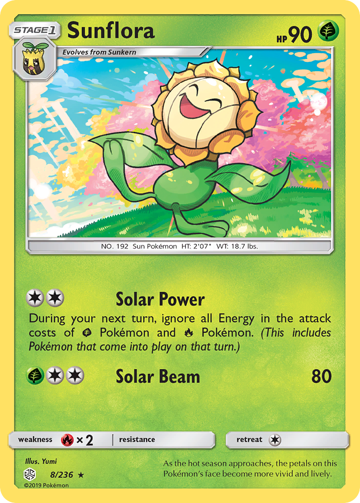 Sunflora (8/236) [Sun & Moon: Cosmic Eclipse] | Good Games Cannington