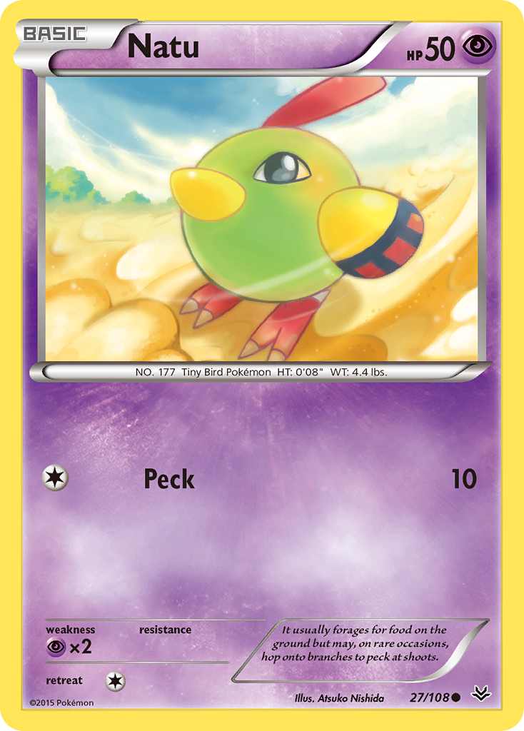 Natu (27/108) [XY: Roaring Skies] | Good Games Cannington