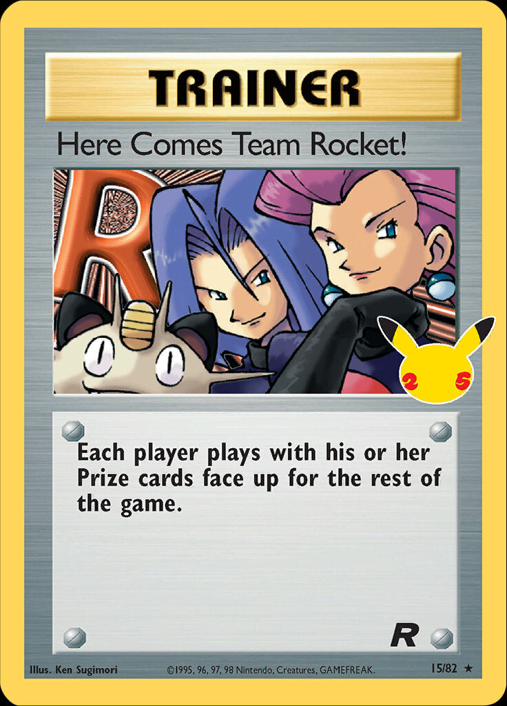 Here Comes Team Rocket! (15/82) [Celebrations: 25th Anniversary - Classic Collection] | Good Games Cannington