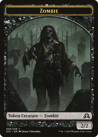 Zombie Token [Shadows over Innistrad Tokens] | Good Games Cannington