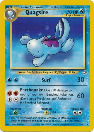 Quagsire (45/111) [Neo Genesis Unlimited] | Good Games Cannington