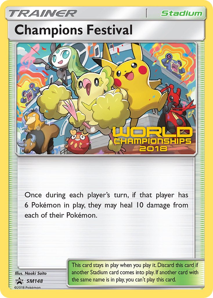 Champions Festival (SM148) (2018 Champion) [Sun & Moon: Black Star Promos] | Good Games Cannington
