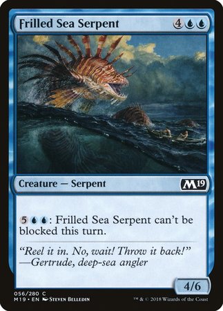 Frilled Sea Serpent [Core Set 2019] | Good Games Cannington