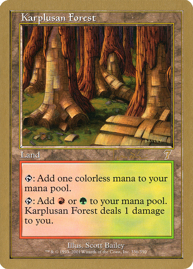 Karplusan Forest (Jan Tomcani) [World Championship Decks 2001] | Good Games Cannington