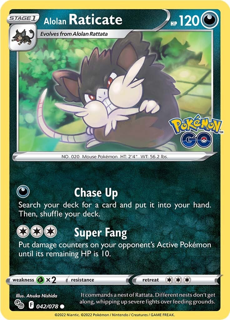 Alolan Raticate (042/078) [Pokémon GO] | Good Games Cannington