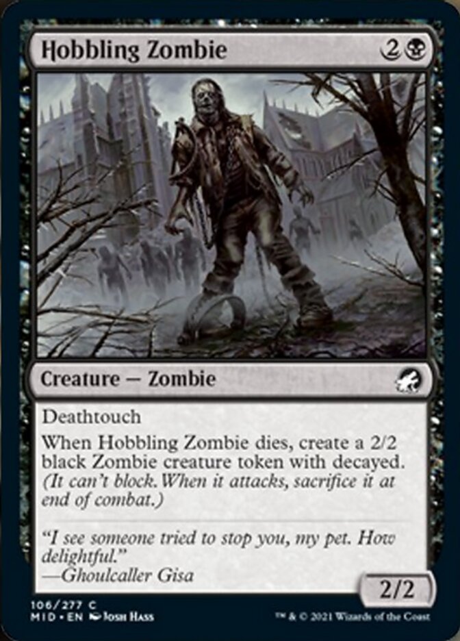 Hobbling Zombie [Innistrad: Midnight Hunt] | Good Games Cannington