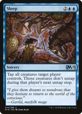 Sleep [Core Set 2019] | Good Games Cannington