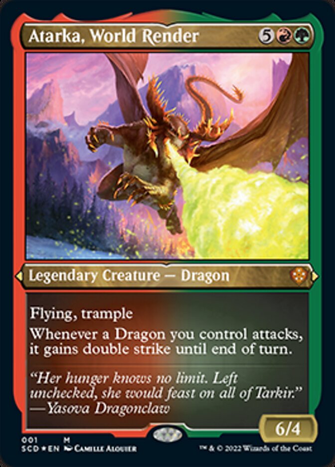 Atarka, World Render (Foil Etched) [Starter Commander Decks] | Good Games Cannington
