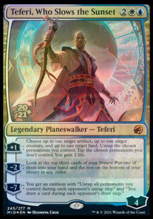 Teferi, Who Slows the Sunset [Innistrad: Midnight Hunt Prerelease Promos] | Good Games Cannington