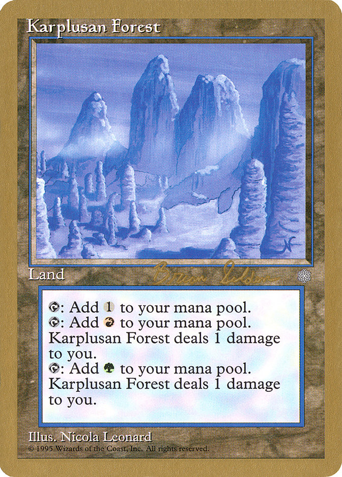 Karplusan Forest (Brian Selden) [World Championship Decks 1998] | Good Games Cannington