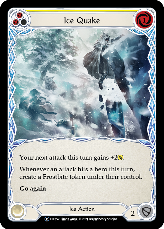 Ice Quake (Yellow) [U-ELE152] Unlimited Rainbow Foil | Good Games Cannington