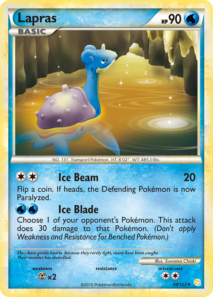 Lapras (24/123) [HeartGold & SoulSilver: Base Set] | Good Games Cannington