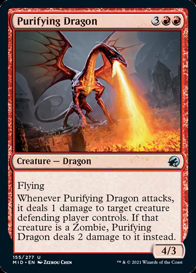 Purifying Dragon [Innistrad: Midnight Hunt] | Good Games Cannington