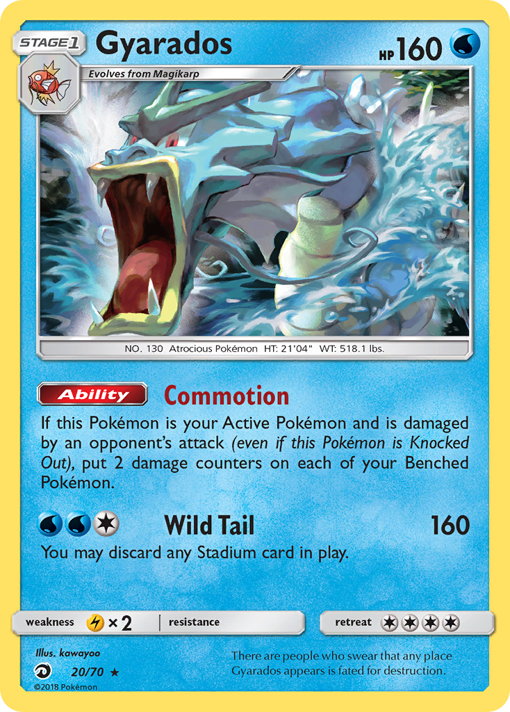 Gyarados (20/70) [Sun & Moon: Dragon Majesty] | Good Games Cannington
