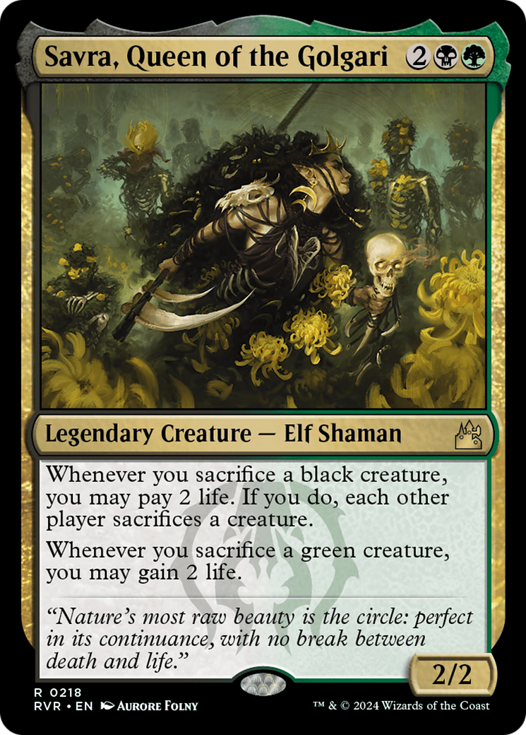 Savra, Queen of the Golgari [Ravnica Remastered] | Good Games Cannington