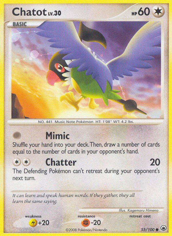Chatot (55/100) [Diamond & Pearl: Majestic Dawn] | Good Games Cannington