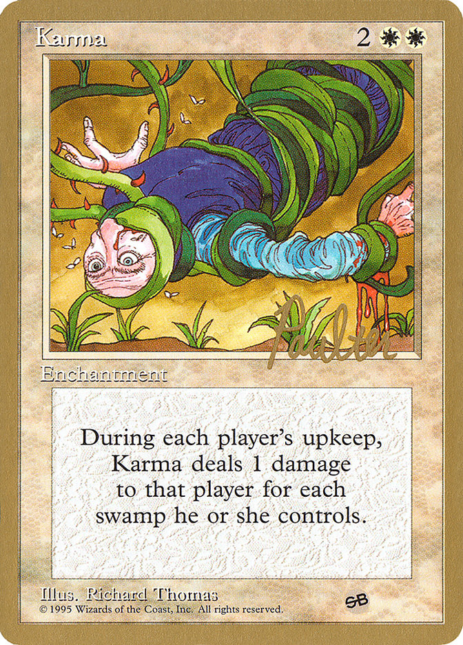 Karma (Preston Poulter) (SB) [Pro Tour Collector Set] | Good Games Cannington
