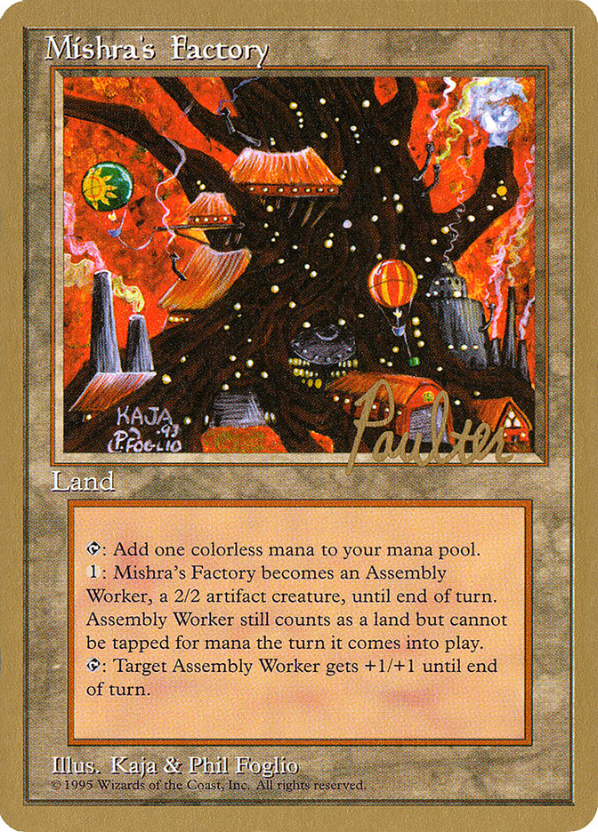Mishra's Factory (Preston Poulter) [Pro Tour Collector Set] | Good Games Cannington