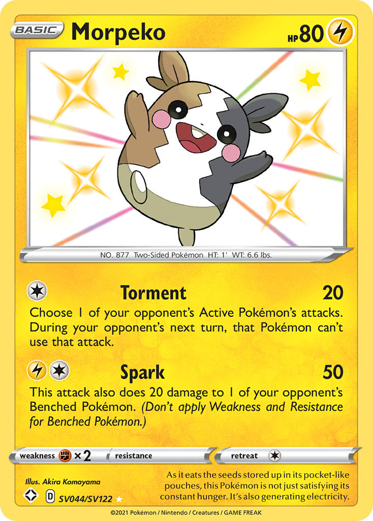 Morpeko (SV044/SV122) [Sword & Shield: Shining Fates] | Good Games Cannington