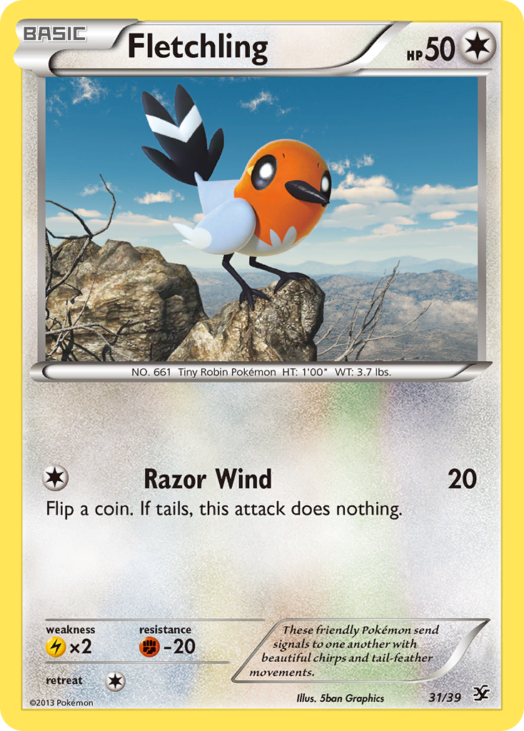 Fletchling (31/39) [XY: Kalos Starter Set] | Good Games Cannington