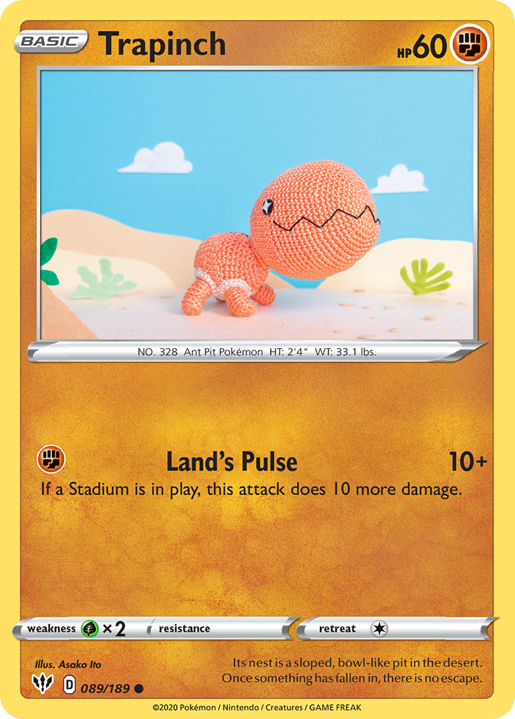 Trapinch (089/189) [Sword & Shield: Darkness Ablaze] | Good Games Cannington