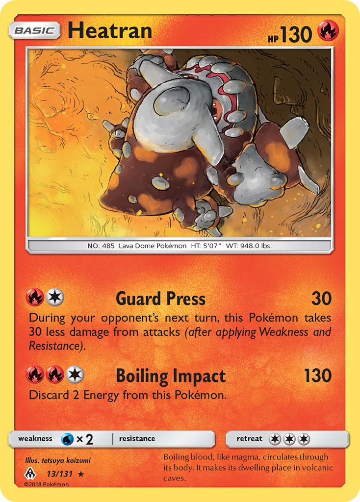 Heatran (13/131) [Sun & Moon: Forbidden Light] | Good Games Cannington