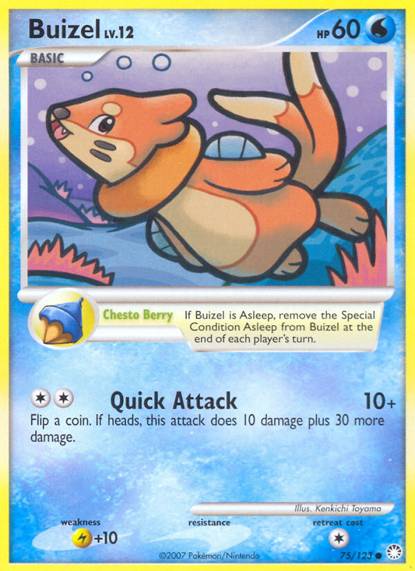 Buizel (75/123) [Diamond & Pearl: Mysterious Treasures] | Good Games Cannington