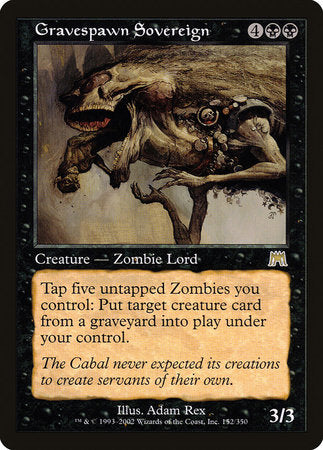 Gravespawn Sovereign [Onslaught] | Good Games Cannington