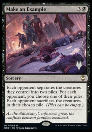 Make an Example (Promo Pack) [Streets of New Capenna Commander Promos] | Good Games Cannington