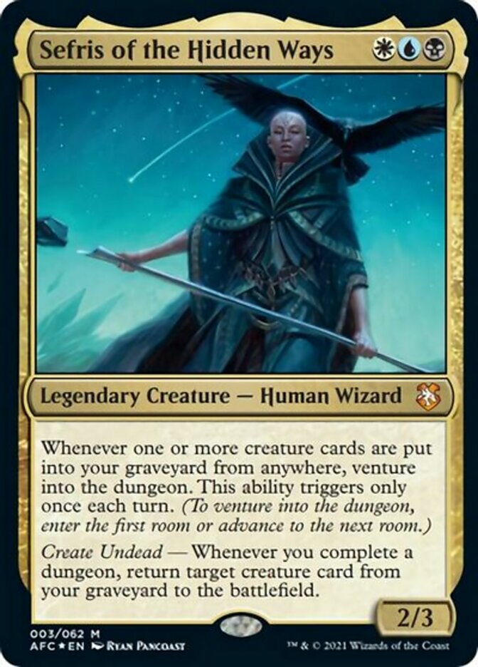 Sefris of the Hidden Ways (Display Commander) [Dungeons & Dragons: Adventures in the Forgotten Realms Commander] | Good Games Cannington