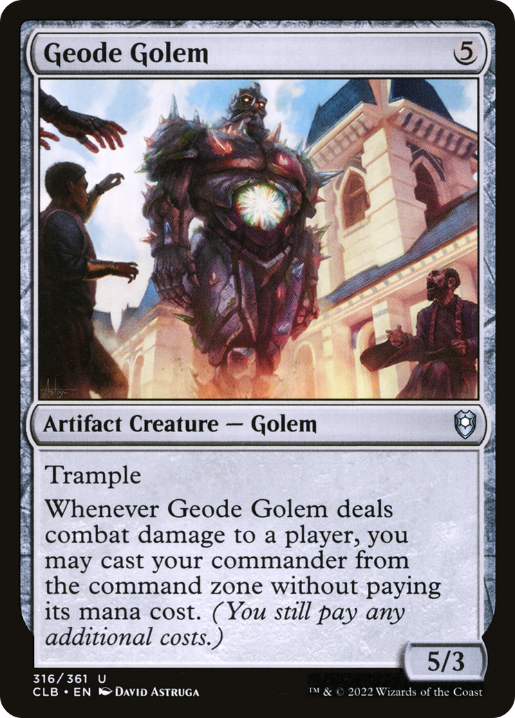 Geode Golem [Commander Legends: Battle for Baldur's Gate] | Good Games Cannington