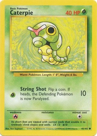Caterpie (45/102) [Base Set Unlimited] | Good Games Cannington