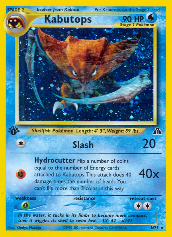 Kabutops (6/75) [Neo Discovery 1st Edition] | Good Games Cannington