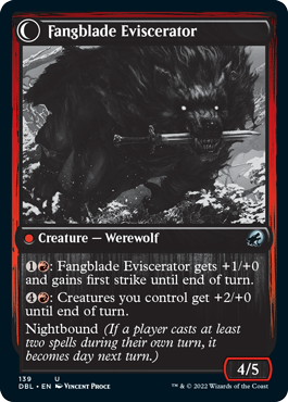 Fangblade Brigand // Fangblade Eviscerator [Innistrad: Double Feature] | Good Games Cannington