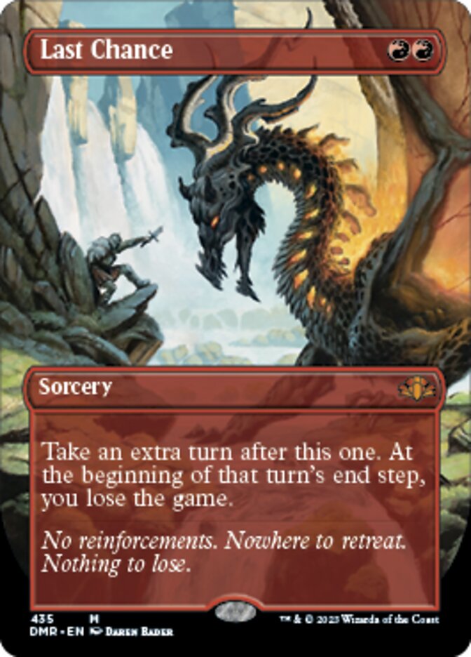Last Chance (Borderless Alternate Art) [Dominaria Remastered] | Good Games Cannington