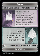 Copy // Royal Role / Virtuous Role Double-Sided Token [Wilds of Eldraine Commander Tokens] | Good Games Cannington