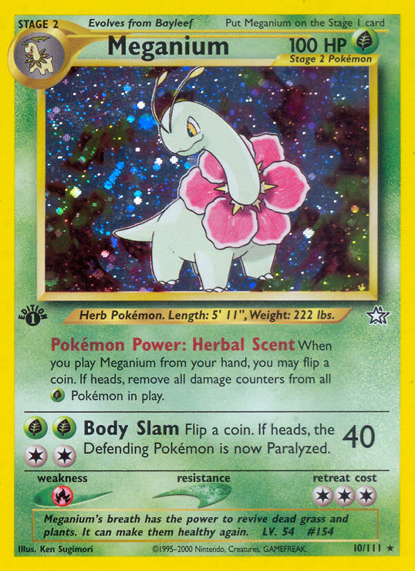 Meganium (10/111) [Neo Genesis 1st Edition] | Good Games Cannington
