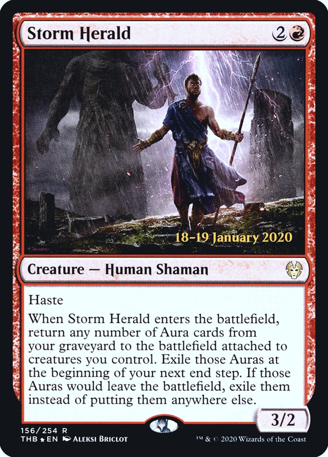 Storm Herald [Theros Beyond Death Prerelease Promos] | Good Games Cannington