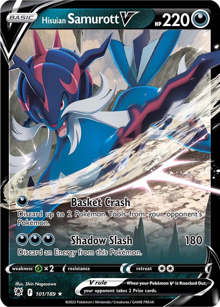 Hisuian Samurott V (101/189) [Sword & Shield: Astral Radiance] | Good Games Cannington