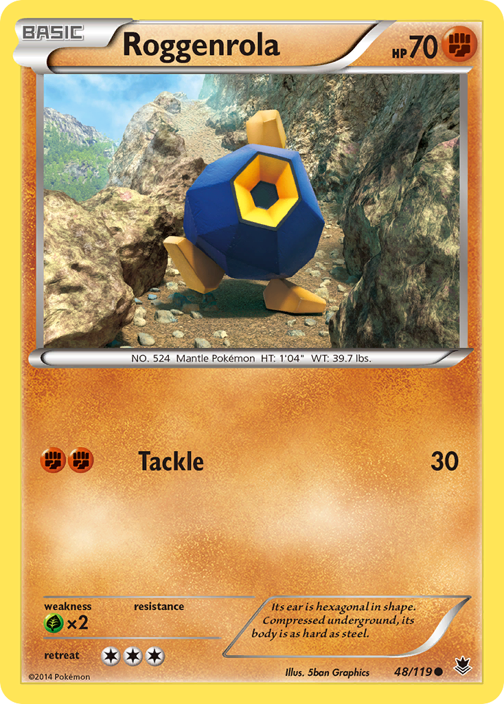 Roggenrola (48/119) [XY: Phantom Forces] | Good Games Cannington