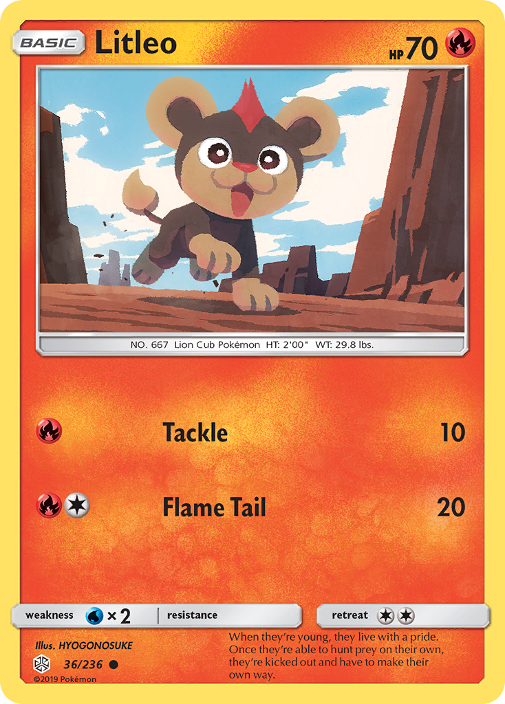 Litleo (36/236) [Sun & Moon: Cosmic Eclipse] | Good Games Cannington