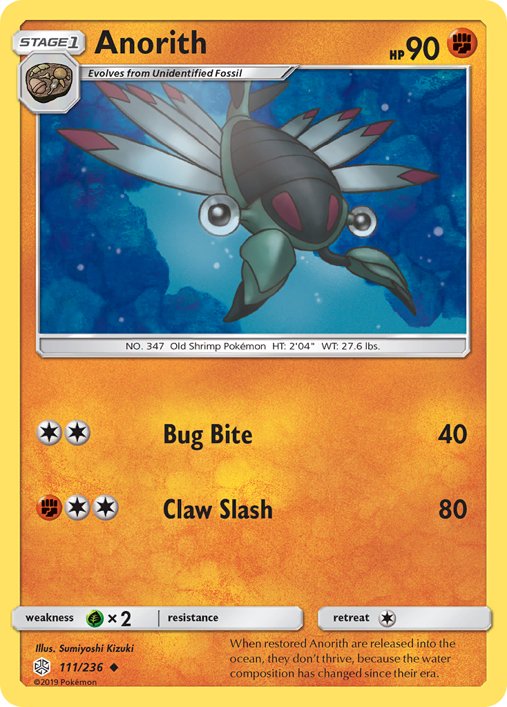 Anorith (111/236) [Sun & Moon: Cosmic Eclipse] | Good Games Cannington