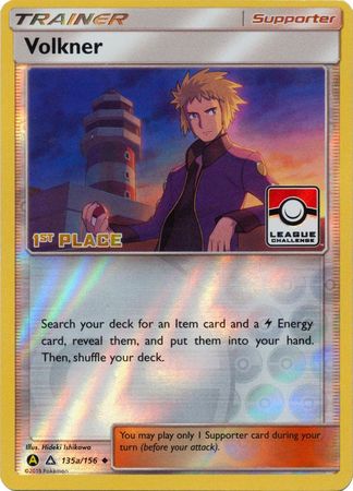 Volkner (135a/156) (League Challenge 1st Place) [Sun & Moon: Ultra Prism] | Good Games Cannington