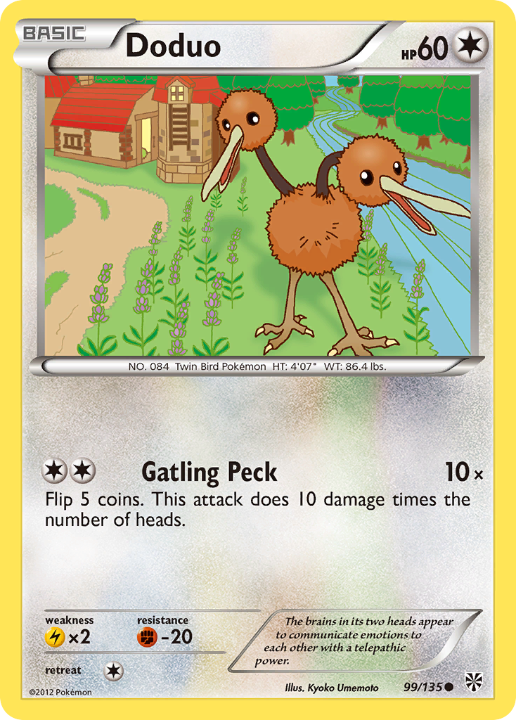 Doduo (99/135) [Black & White: Plasma Storm] | Good Games Cannington