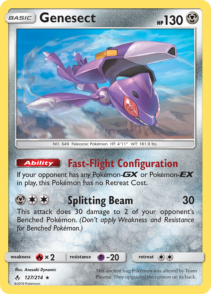 Genesect (127/214) [Sun & Moon: Unbroken Bonds] | Good Games Cannington